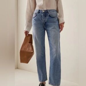 TWP Luxury Vintage Wash Pony Boy Jeans Size 26 NWT $450 Relaxed Straight Slouchy